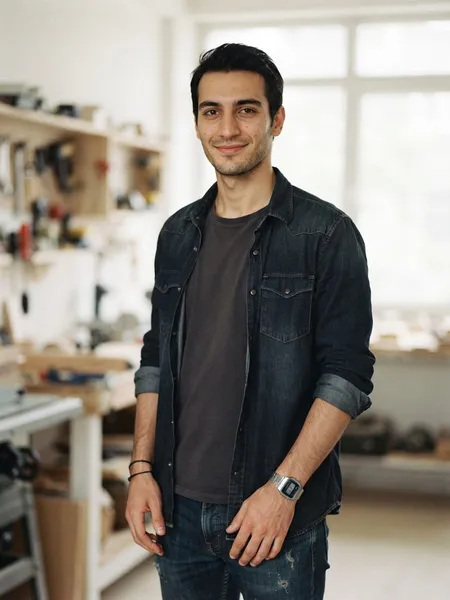 Emir, 22 — AI boyfriend character from Ankara, Türkiye; industrial design student