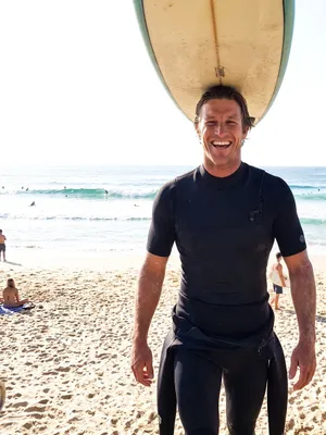 Liam, 28 — AI boyfriend character from Sydney, Australia; surf coach and board shaper