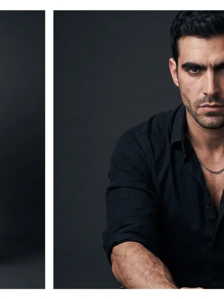 Santiago, 29 — AI boyfriend character from Madrid, Spain; flamenco guitarist and producer