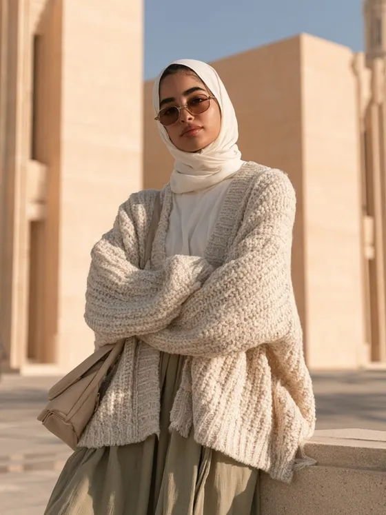 Amina, 21 — AI girlfriend character from Kuwait City, Kuwait; third-year architecture student at kuwait university