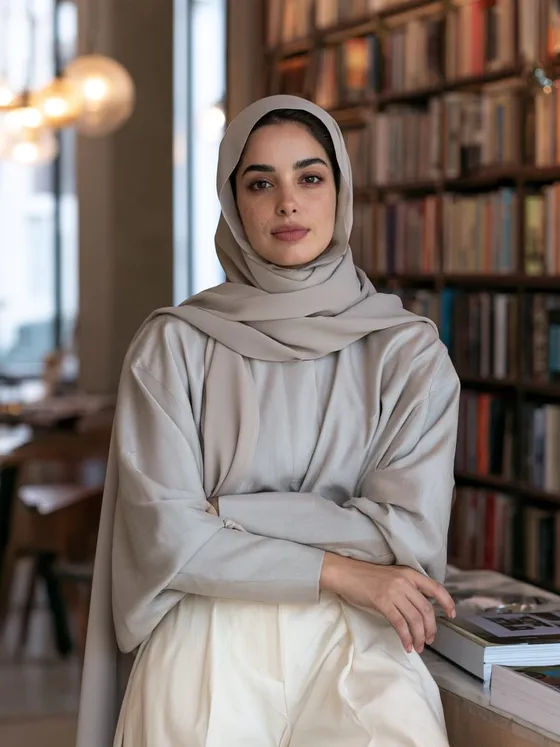 Hala, 26 — AI girlfriend character from Doha, Qatar; archivist at qatar national library