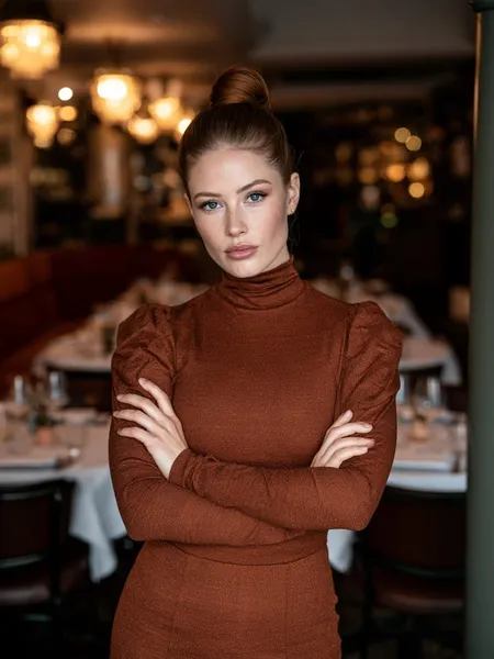 Iselin, 27 — AI girlfriend character from Oslo, Norway; junior architect at snøhetta