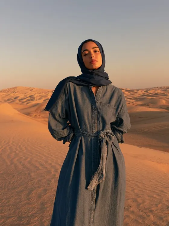 Moza, 23 — AI girlfriend character from Al Ain, United Arab Emirates; marketing assistant at a small events company